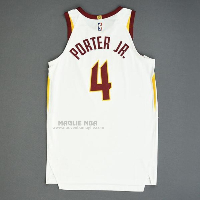 Maglia
 Kevin Porter Jr. NO 4 Cleveland Cavaliers Association Autentico
 Bianco

